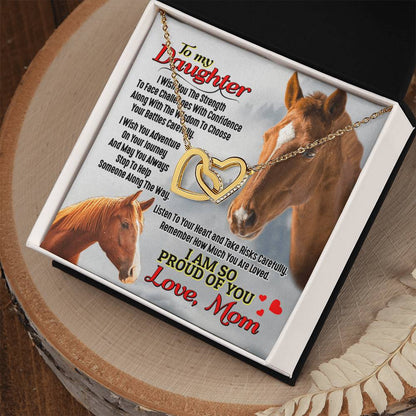 Horse Lover'S Daughter - Interlocking Heart Necklace Interlocking Hearts Necklace