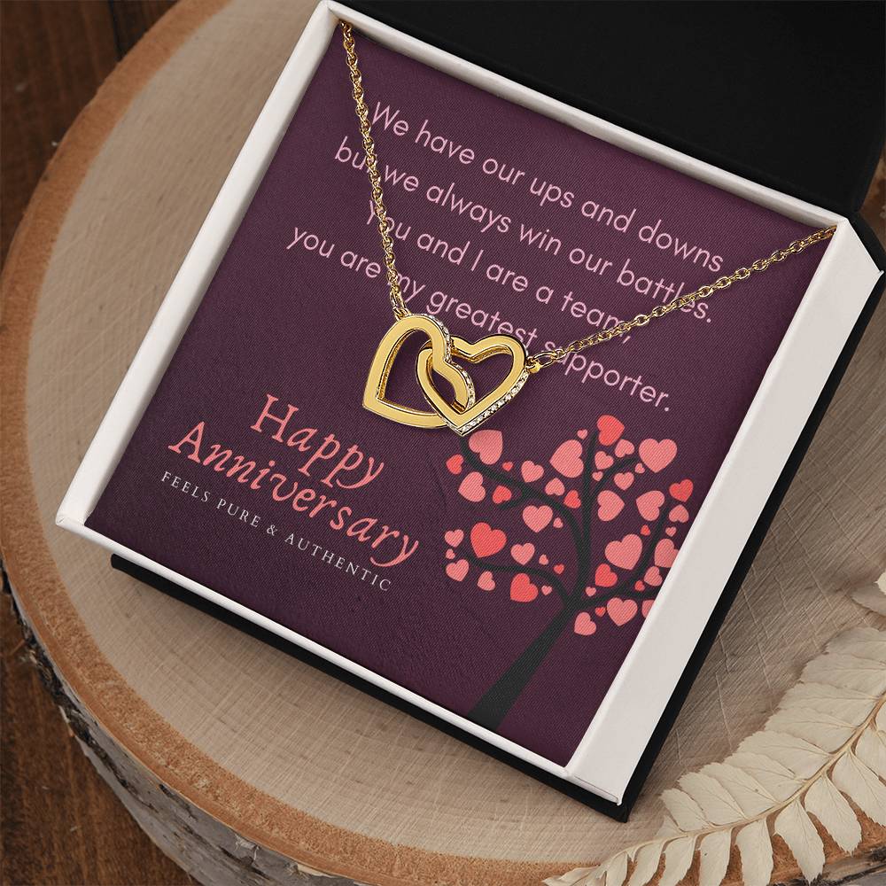 Heart Together Interlocking Hearts Necklace