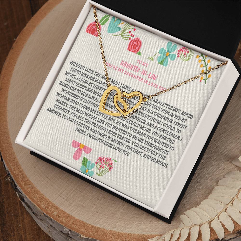 Daughter-In-Law Gift Necklace Necklace Dil Gift Gift For Daughter In Law Interlocking Hearts Necklace