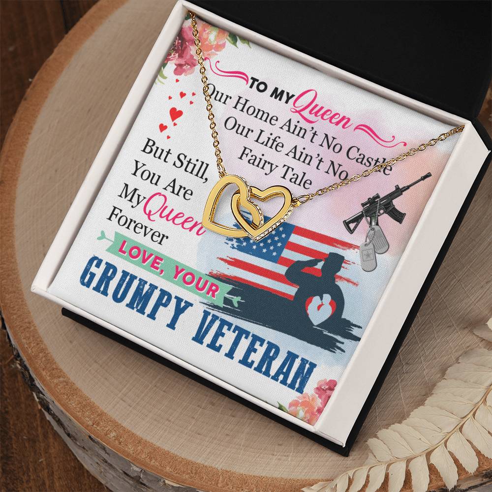 Veteran'S Wife - Interlocking Heart Necklace Interlocking Hearts Necklace