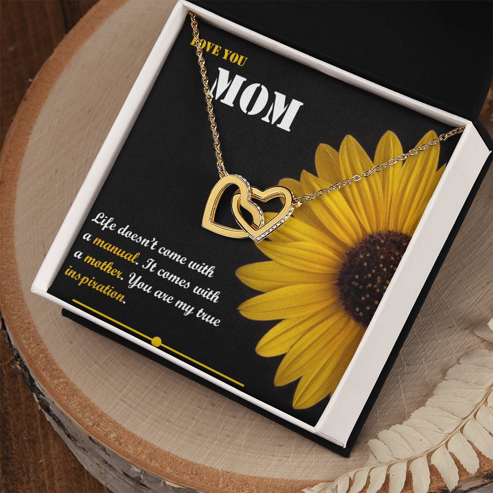 Mother'S Day Gift Interlocking Hearts Necklace