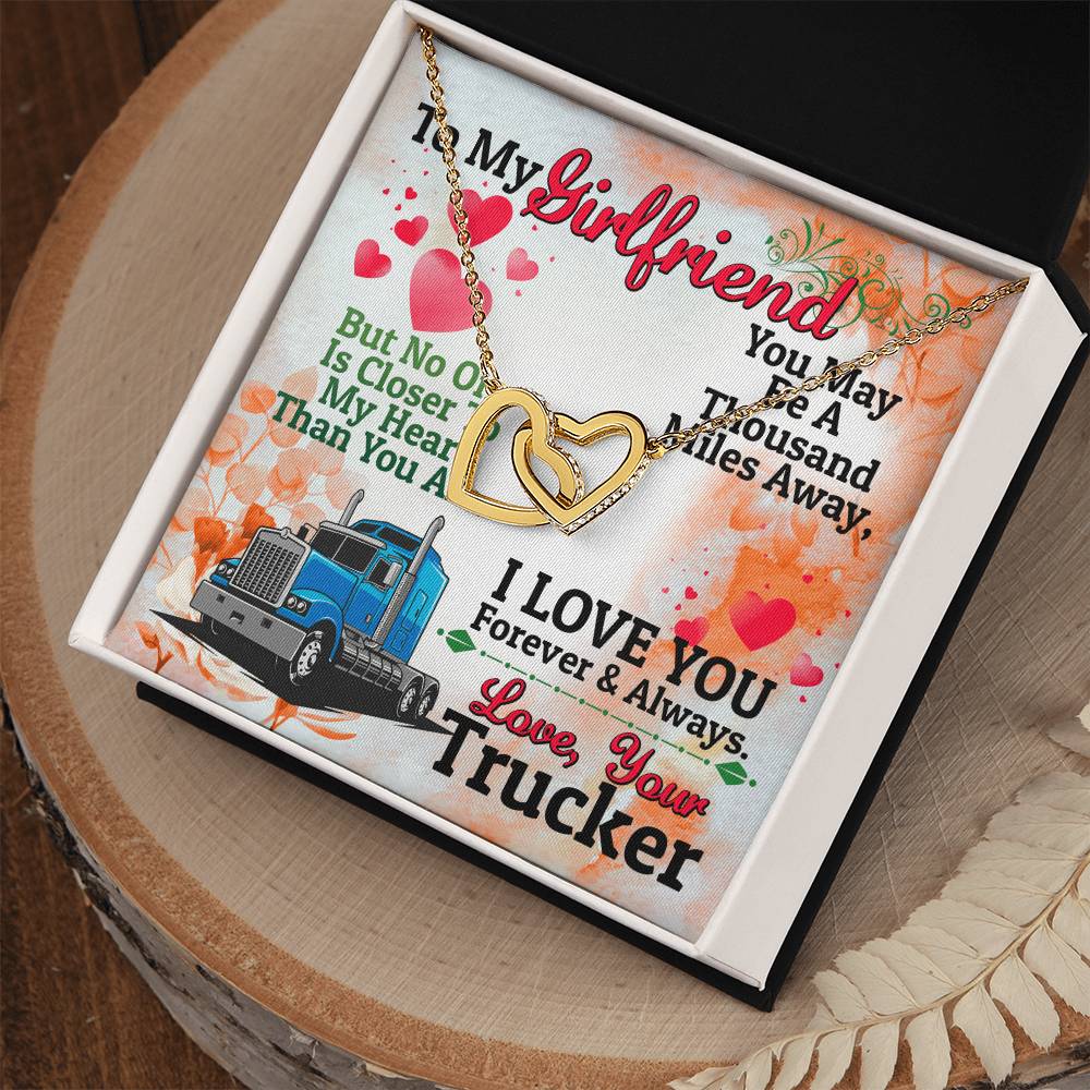 Trucker'S Girlfriend - Interlocking Heart Necklace Interlocking Hearts Necklace