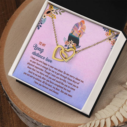Interlocked Necklace For Long Distance Love Interlocking Hearts Necklace