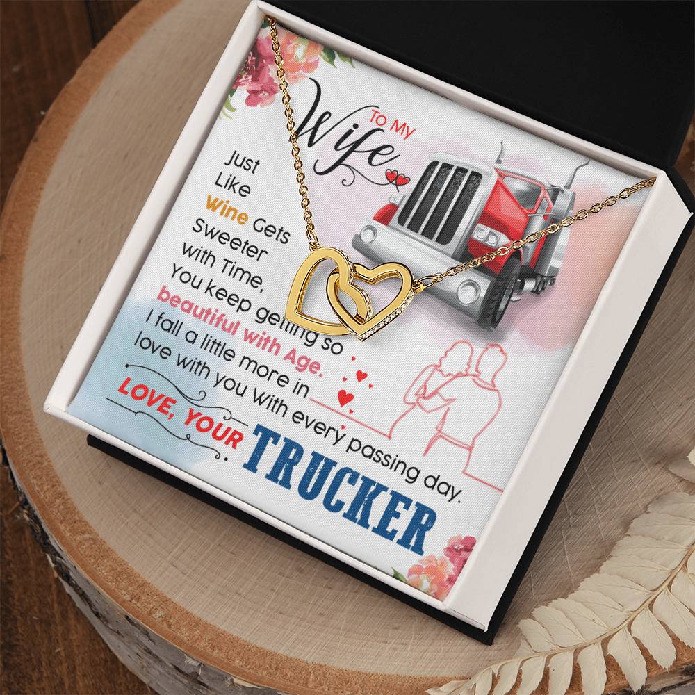 Trucker'S Wife - Interlocking Heart Necklace Interlocking Hearts Necklace