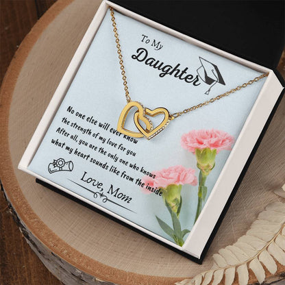 Interlocking Hearts Graduation Gift For Daughter By Mom Interlocking Hearts Necklace