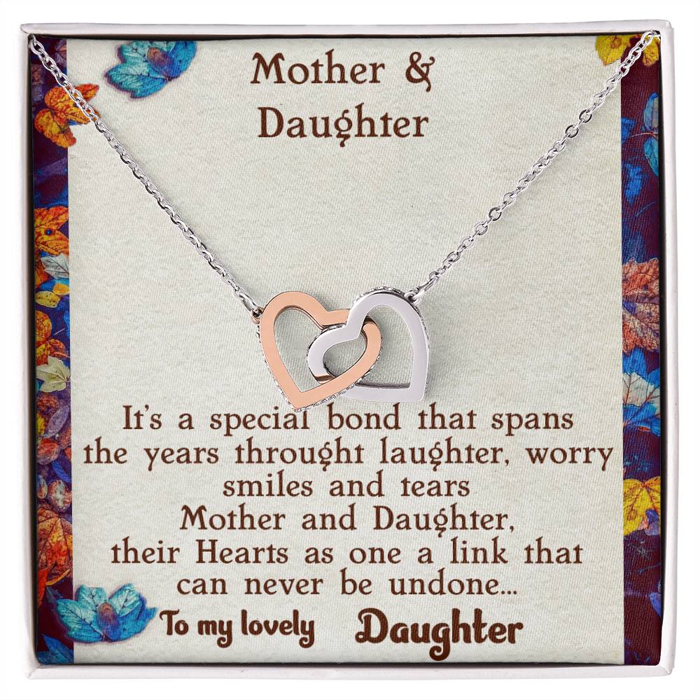 Mother & Daughter Necklace Interlocking Hearts Necklace