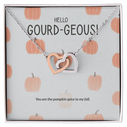 Hello Gourd-Geous - Interlocking Hearts Necklace