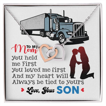 Trucker'S Mom - Interlocking Heart Necklace Interlocking Hearts Necklace