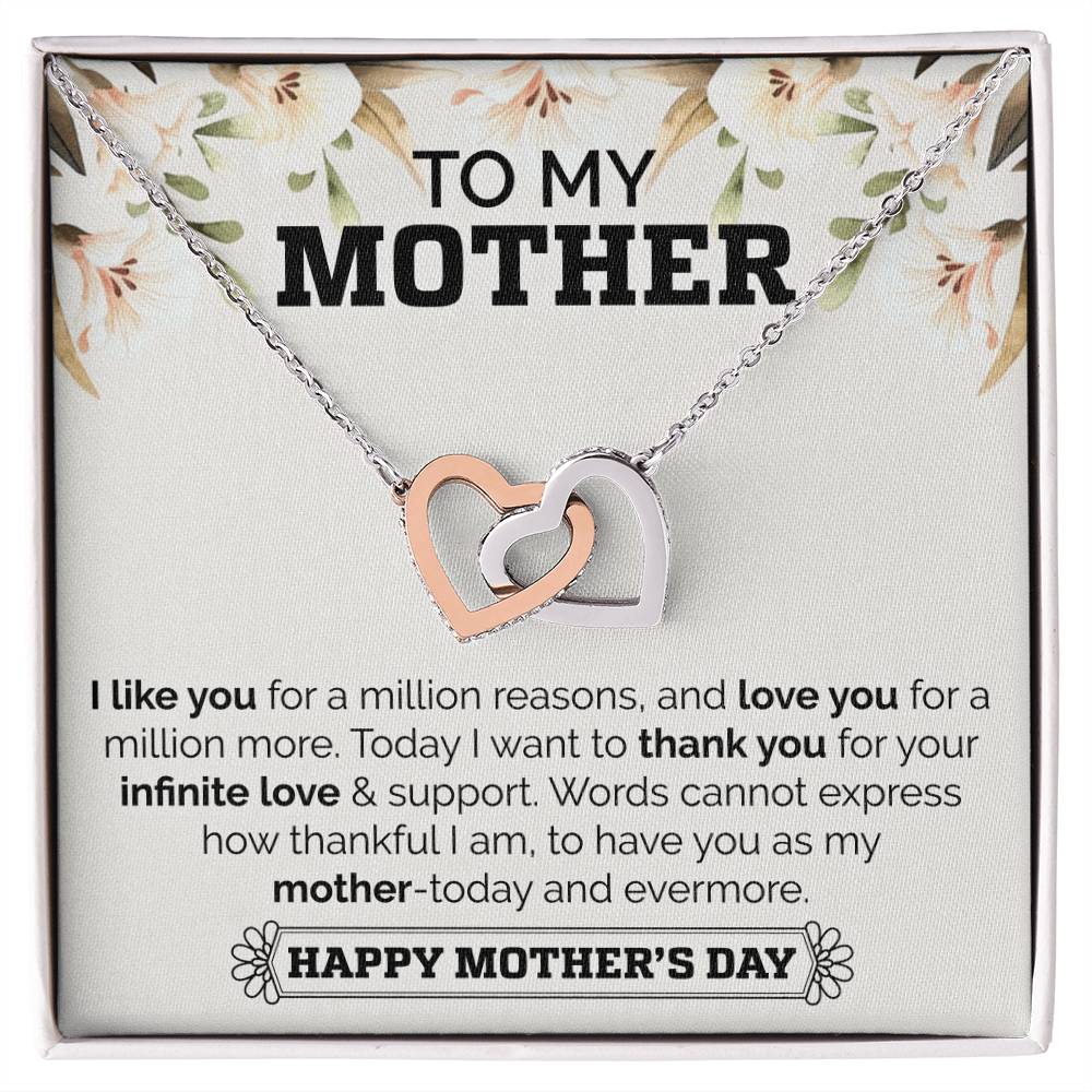 Interlocking Hearts Mother'S Day Necklace Interlocking Hearts Necklace
