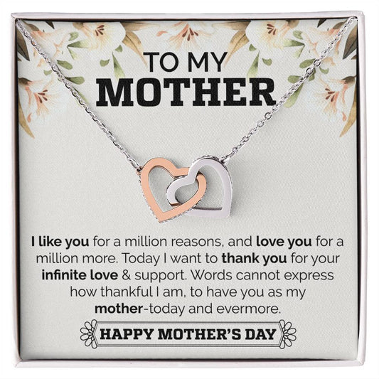 Interlocking Hearts Mother'S Day Necklace Interlocking Hearts Necklace