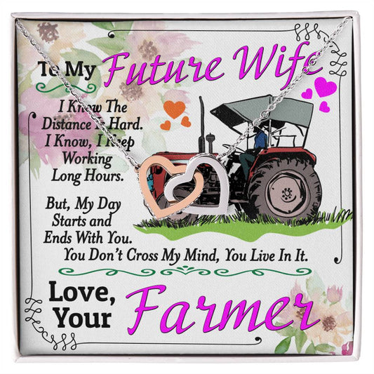 Farmer'S Future Wife - Interlocking Heart Necklace Interlocking Hearts Necklace