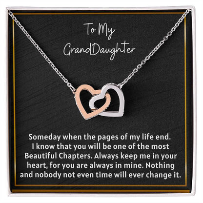 Grand Daughter - Inetrlocking Heart Interlocking Hearts Necklace