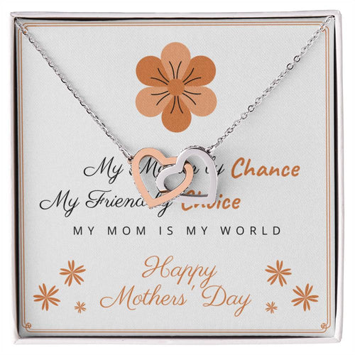 My Mother By Chance Interlocking Hearts Necklace