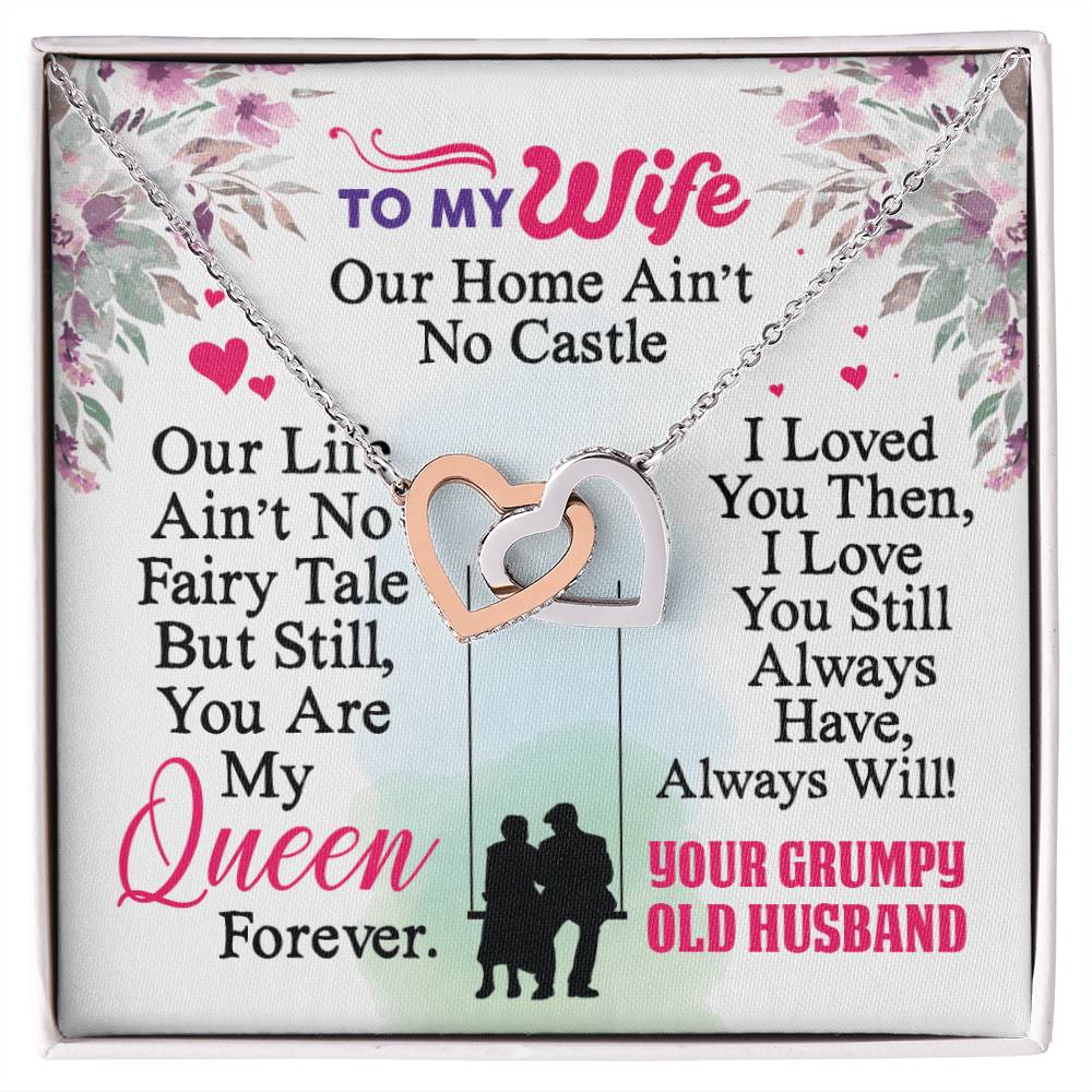 Gift For Wife - Interlocking Heart Necklace Interlocking Hearts Necklace