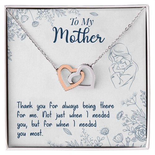 Mothers Day Gift From Daughter Son - Mother Necklace Gifts For Mom Mom Necklace Interlocking Hearts Interlocking Hearts Necklace