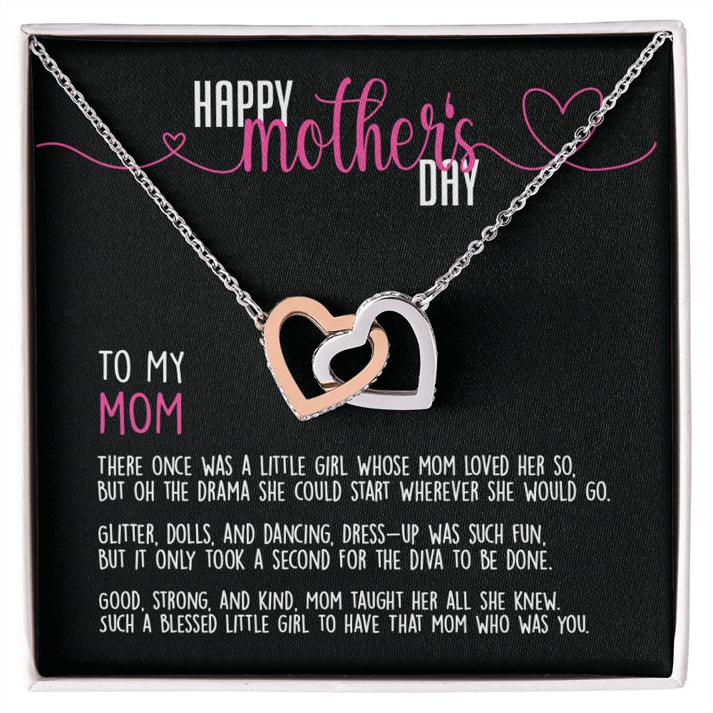 Limited Time - Happy Mother'S Day To My Mom - Necklace Interlocking Hearts Necklace