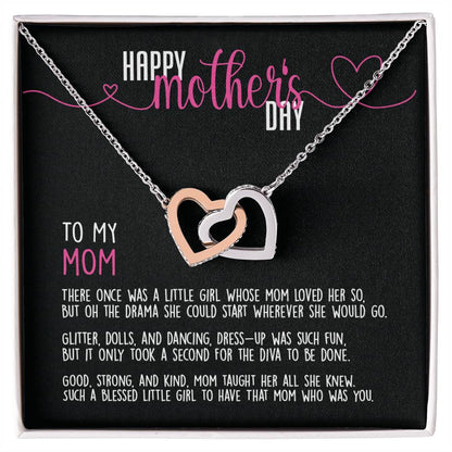 Limited Time - Happy Mother'S Day To My Mom - Necklace Interlocking Hearts Necklace