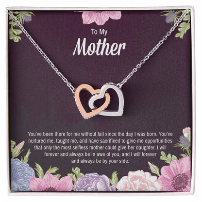 Interlocking Hearts Necklace For Mother