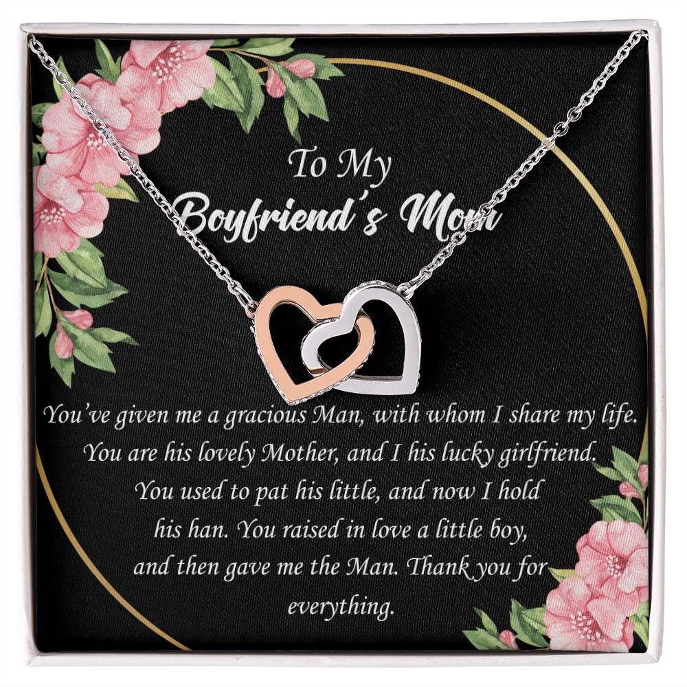 To Boyfriend'S Mom Interlocked Necklace Interlocking Hearts Necklace