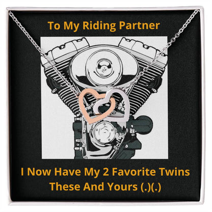 My Riding Partner Interlocked Hearts Necklace Interlocking Hearts Necklace
