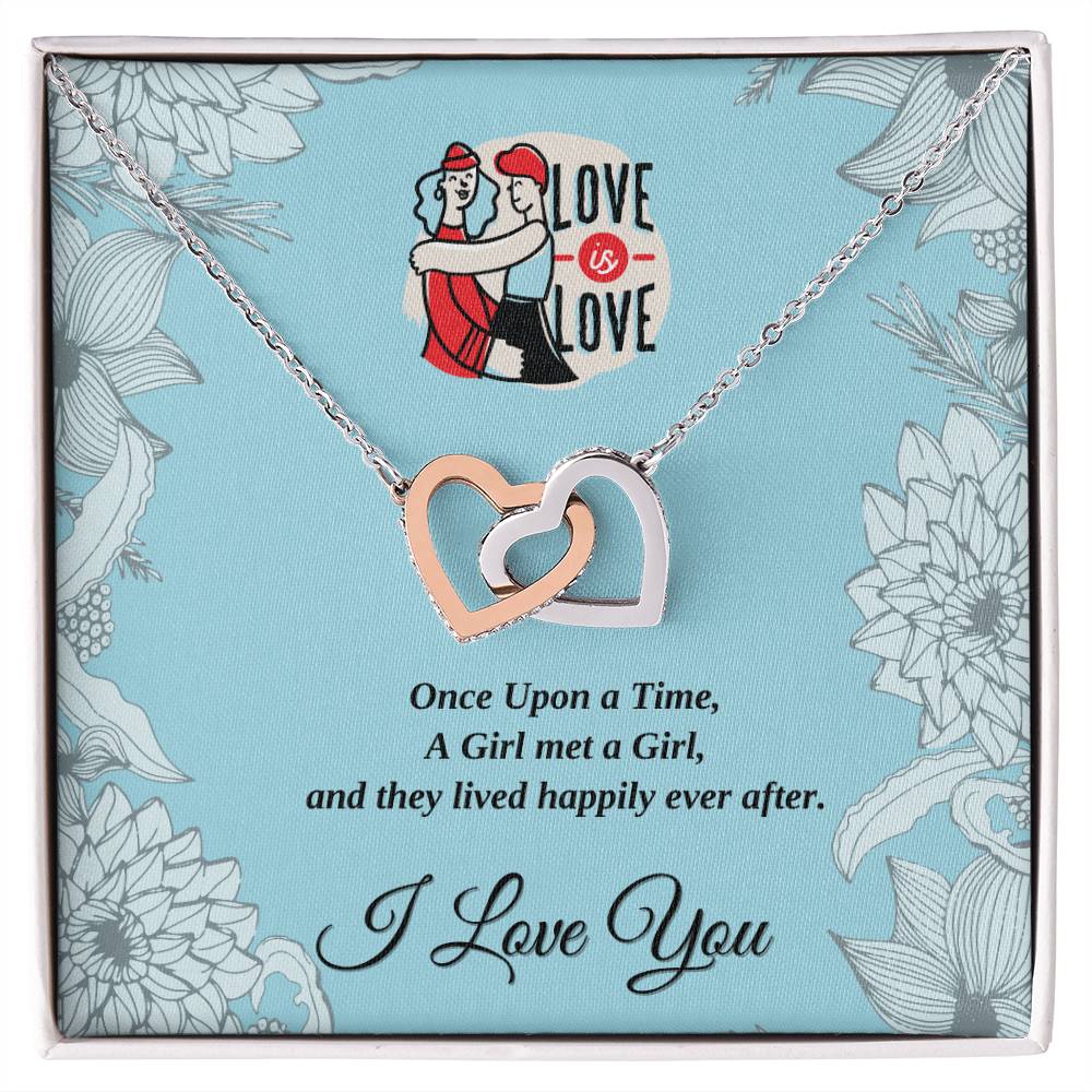 Interlocked Hearts - Once Upon A Time - Love Is Love Interlocking Hearts Necklace