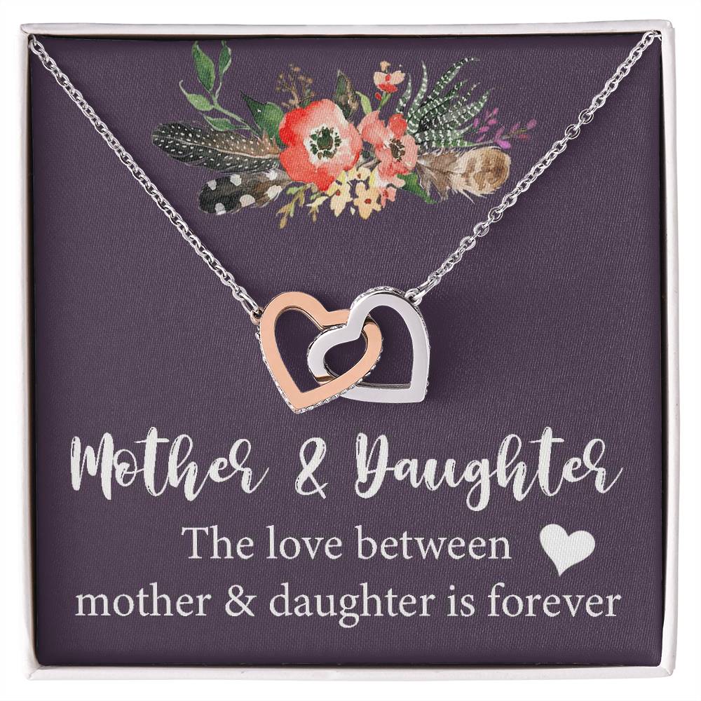 Mother Daughter Gift Necklace Mother'S Day Gift Mother'S Day Necklace Gifts For Mom Interlocking Hearts Necklace