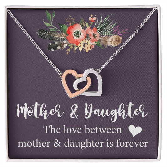 Mother Daughter Gift Necklace Mother'S Day Gift Mother'S Day Necklace Gifts For Mom Interlocking Hearts Necklace