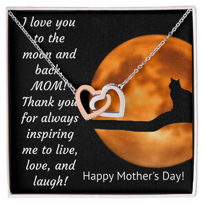 Interlocking Hearts - Mother'S Day Necklace Interlocking Hearts Necklace