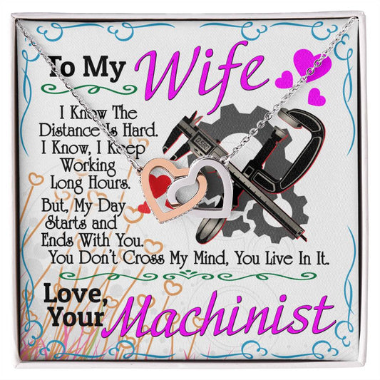 Machinist'S Wife - Interlocking Heart Necklace Interlocking Hearts Necklace