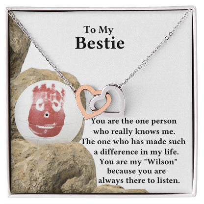 My Bestie My Wilson Interlocking Hearts Necklace