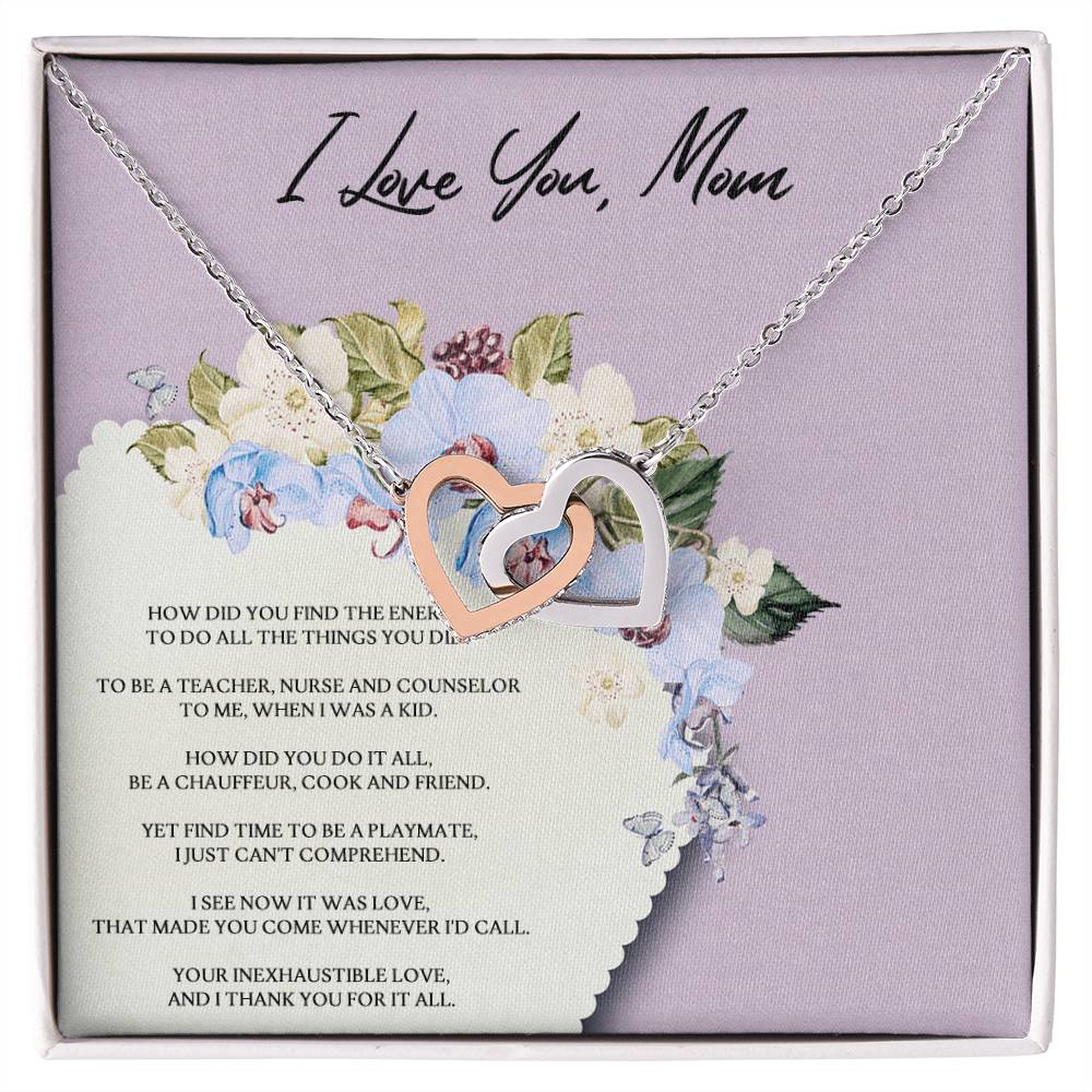 How Did You Do It Interlocking Hearts Necklace