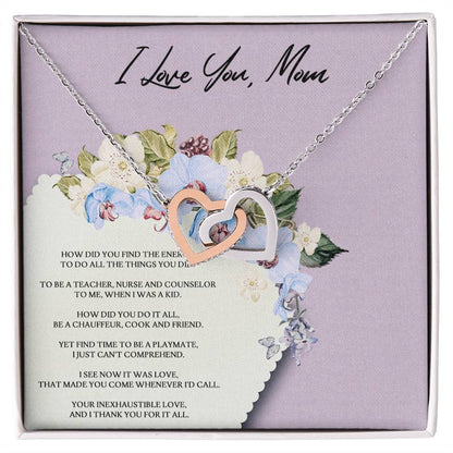 How Did You Do It Interlocking Hearts Necklace