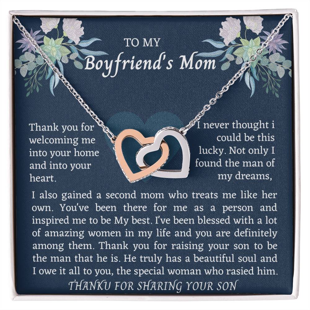 Interlocking Boyfriend Mom Interlocking Hearts Necklace
