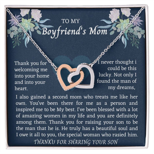 Interlocking Boyfriend Mom Interlocking Hearts Necklace