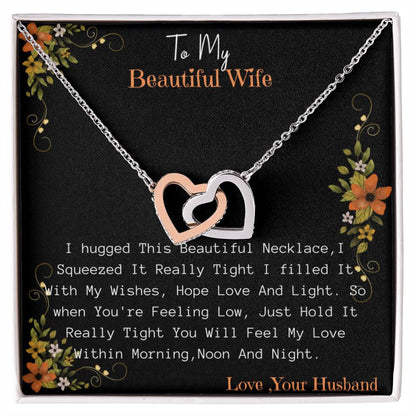 NE93E7~1 Interlocking Hearts Necklace