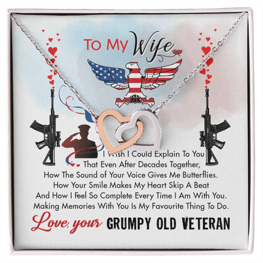 Veteran'S Wife - Interlocking Heart Necklace Interlocking Hearts Necklace
