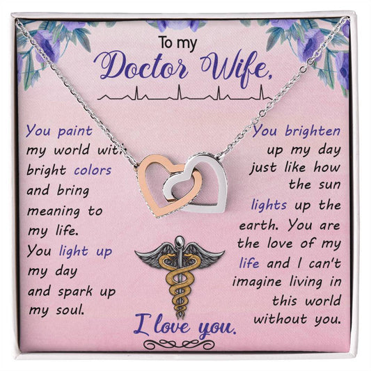 Interlocking Hearts Necklace Nurse Graduation Gift Nurse Gift Nurse Necklace Future Nurse Gift Gift For Nurse