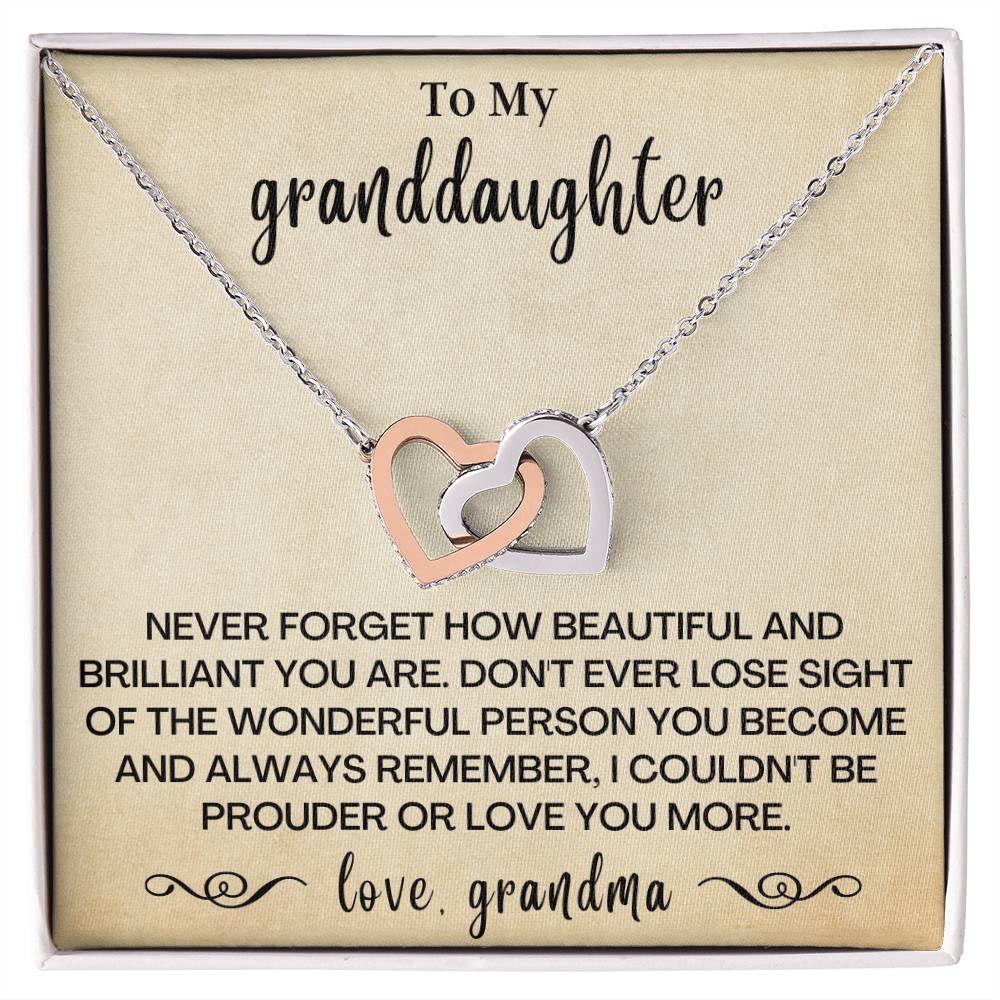 Happy Birthday Or Just To Say I Love You - Two Hearts Necklace Interlocking Hearts Necklace