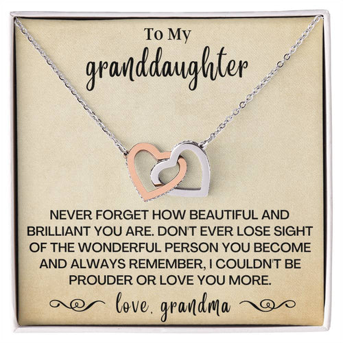 Happy Birthday Or Just To Say I Love You - Two Hearts Necklace Interlocking Hearts Necklace