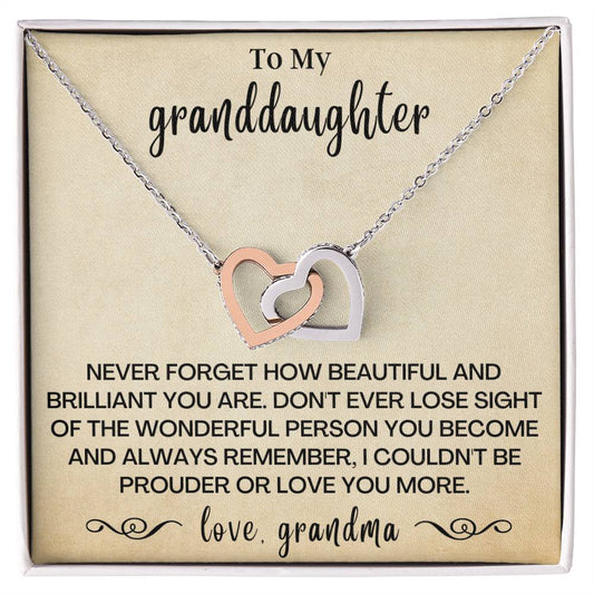 Happy Birthday Or Just To Say I Love You - Two Hearts Necklace Interlocking Hearts Necklace