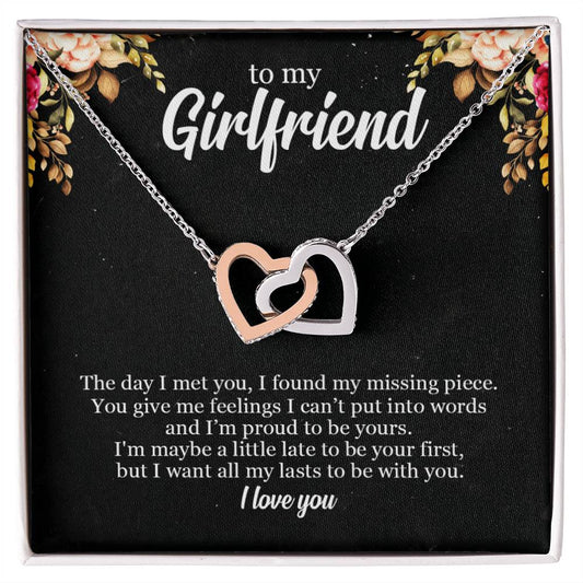 To My Future Wife - Premium Lovecube Necklace - So19 Interlocking Hearts Necklace