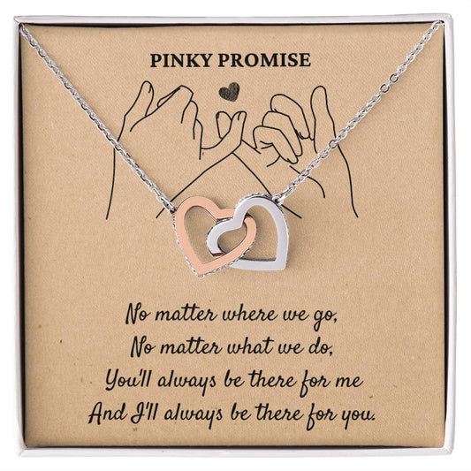 Pinky Promise - Interlocking Hearts Necklace