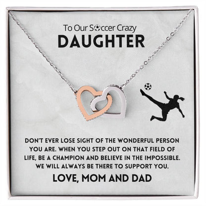 Don'T Ever Lose Sight Necklace Interlocking Hearts Necklace