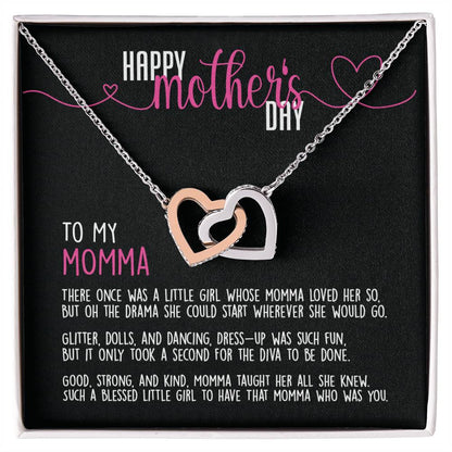 Happy Mother'S Day To My Momma - Necklace Interlocking Hearts Necklace