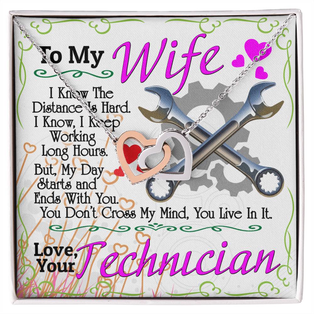 Technician'S Wife - Interlocking Heart Necklace Interlocking Hearts Necklace