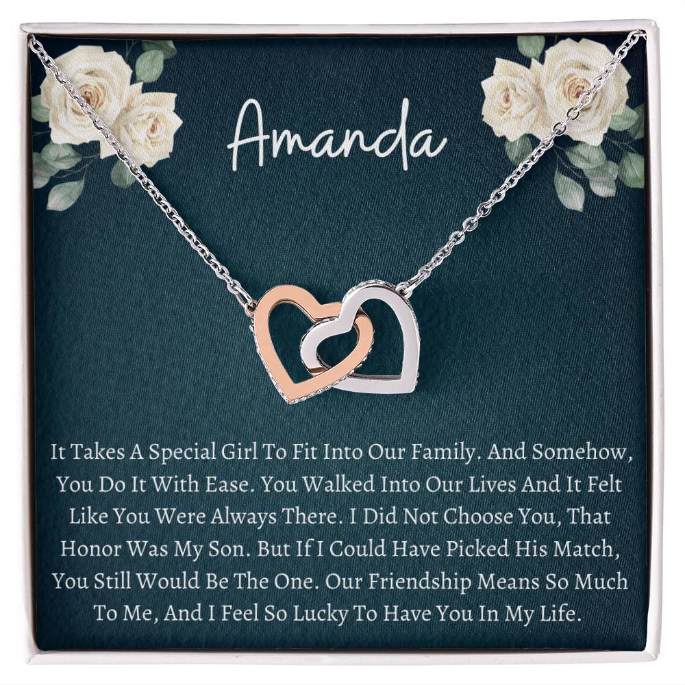Sons Girlfriend Interlocking Necklace Interlocking Hearts Necklace