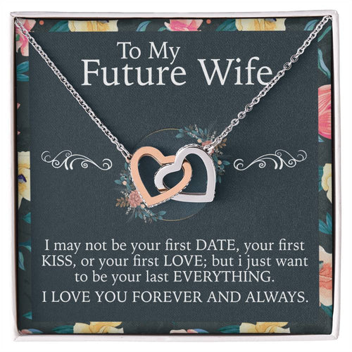 To My Future Wife Necklace Interlocking Hearts Necklace