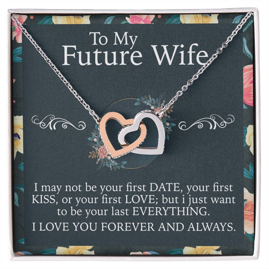 To My Future Wife Necklace Interlocking Hearts Necklace