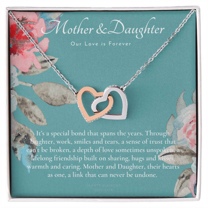 MOM&DA~2 Interlocking Hearts Necklace
