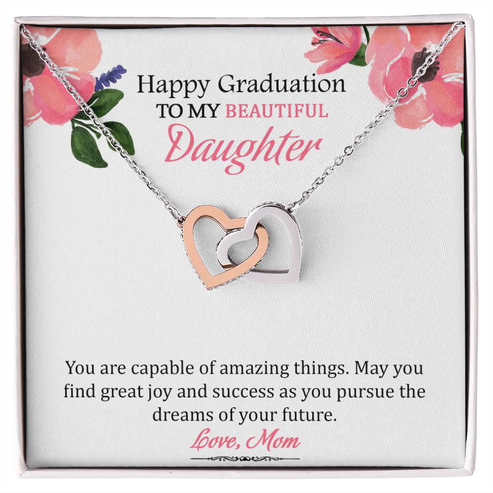 My Successful Daughter' - Limited Stock Interlocking Hearts Necklace